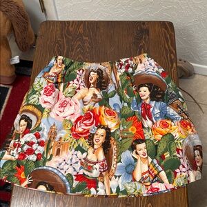 Vaquera cactus rose skirt